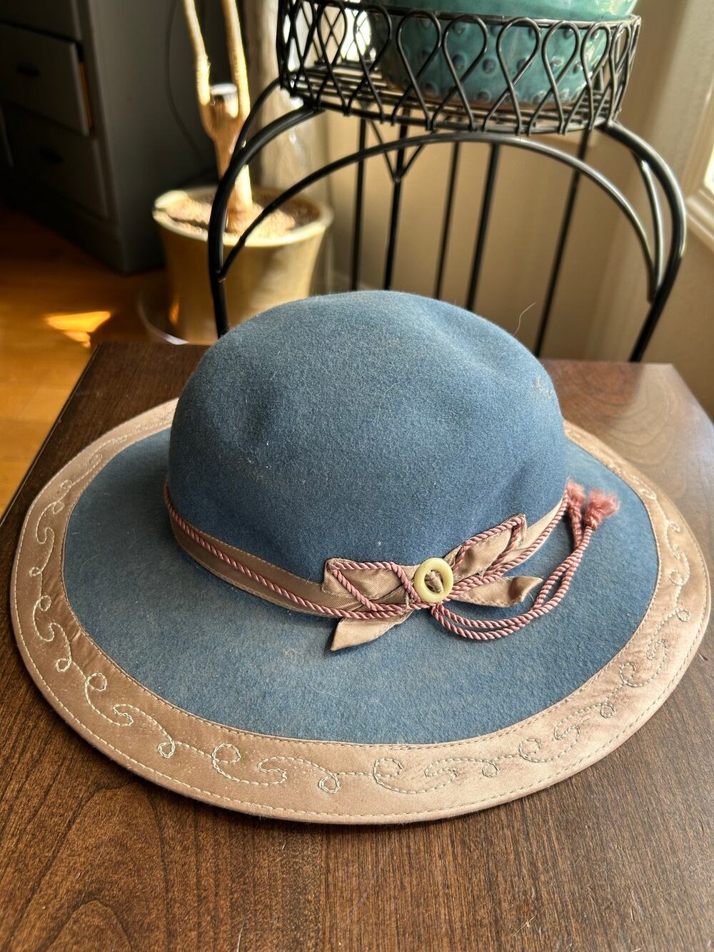 Arregui Extra Peruvian Riding Felt Gray Wide Brim Hat Nutria Manchester Manner